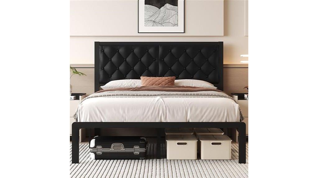 queen metal bed frame