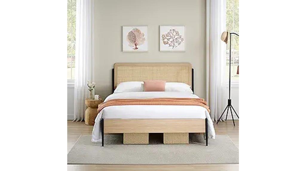queen metal bed frame