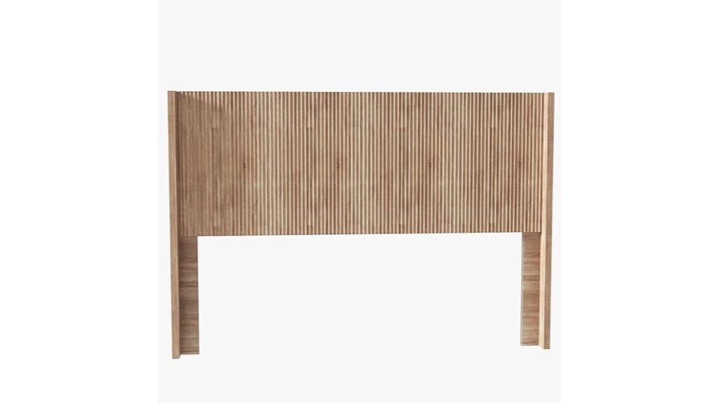 queen oak wingback headboard