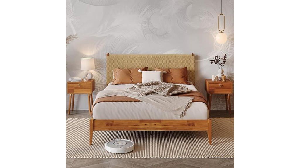 queen size handcrafted bed
