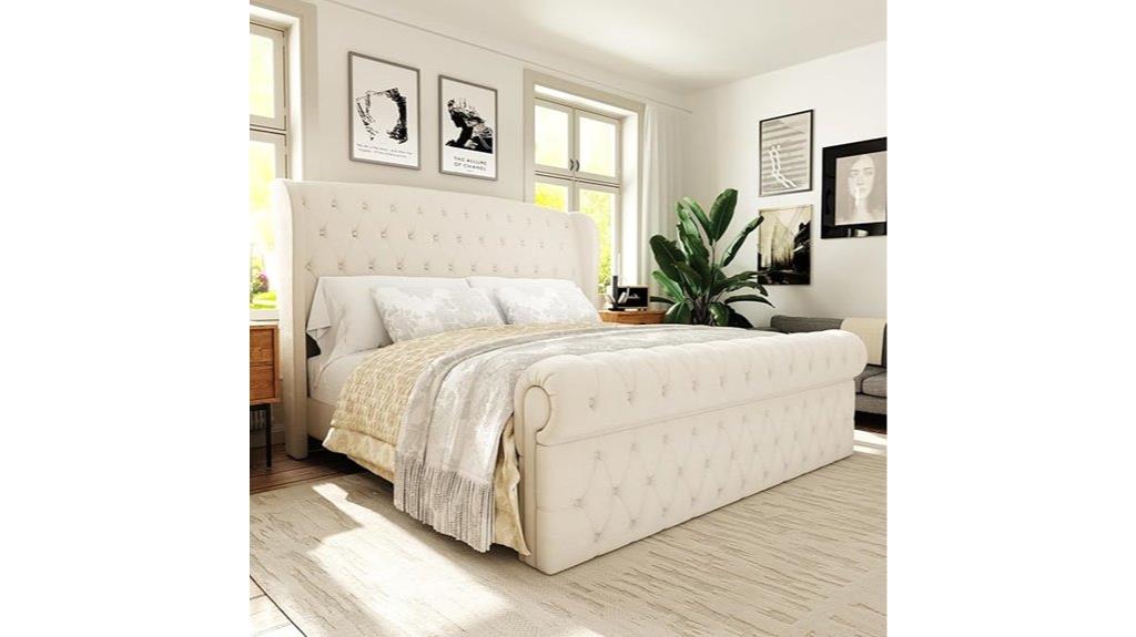 queen sized sleigh bed