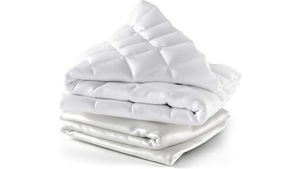 queen sized weighted bamboo blanket