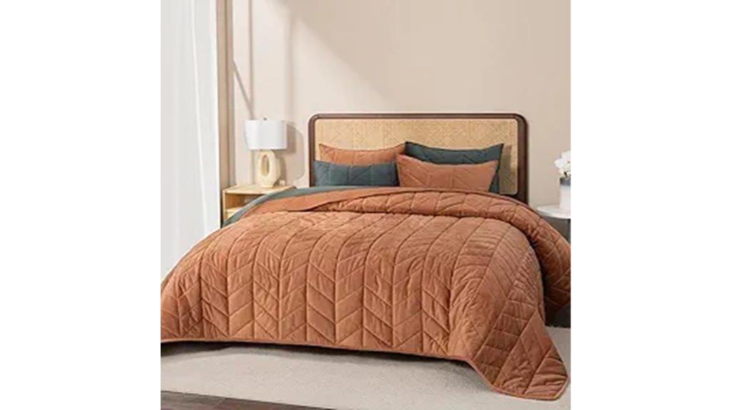 queen velvet burnt orange