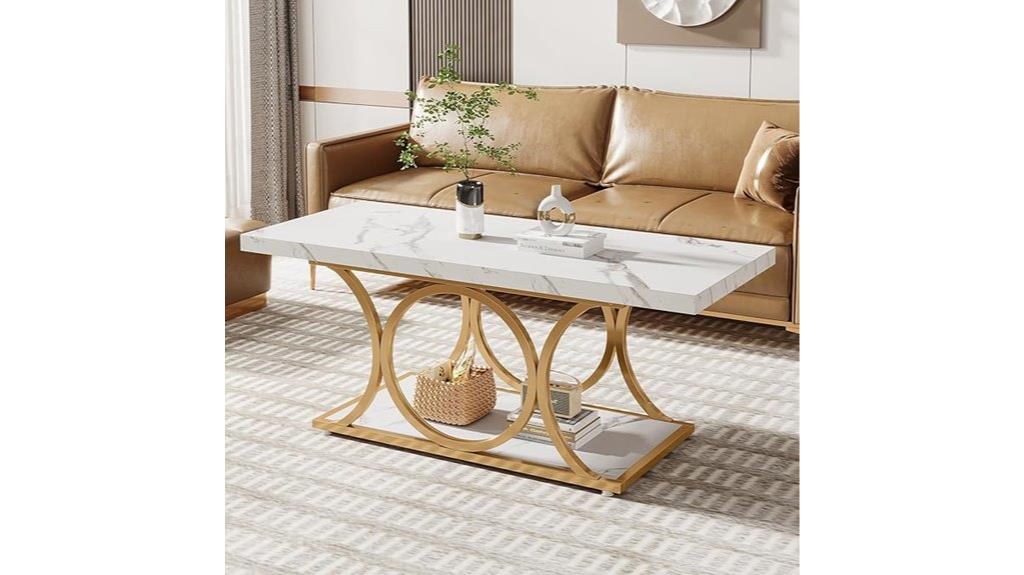 rectangle coffee table with storage