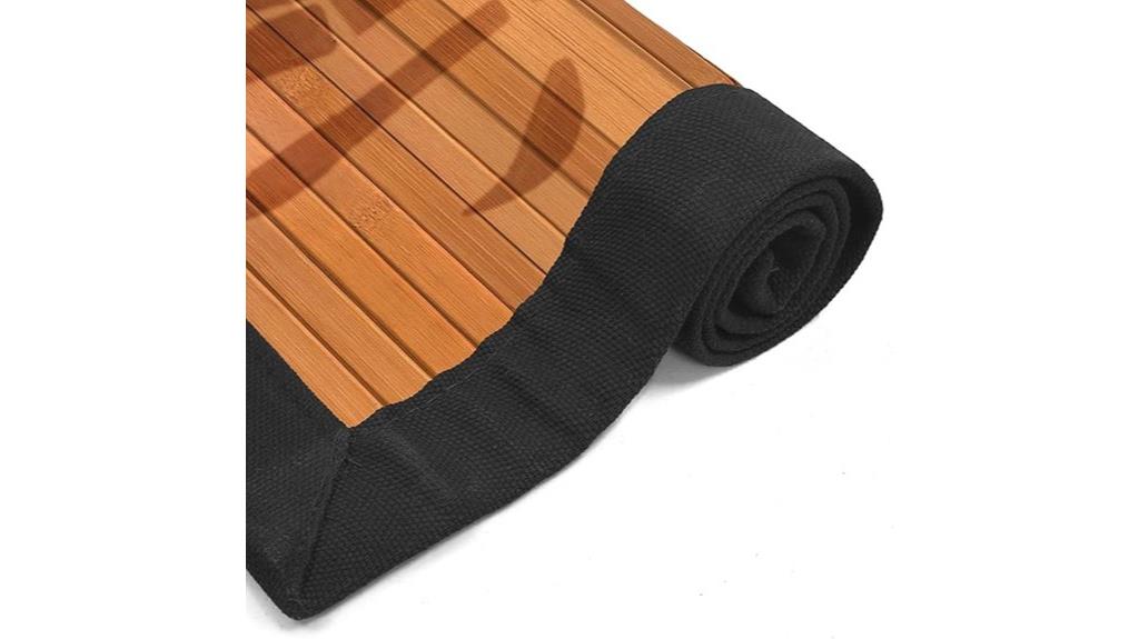red lantern bamboo rug