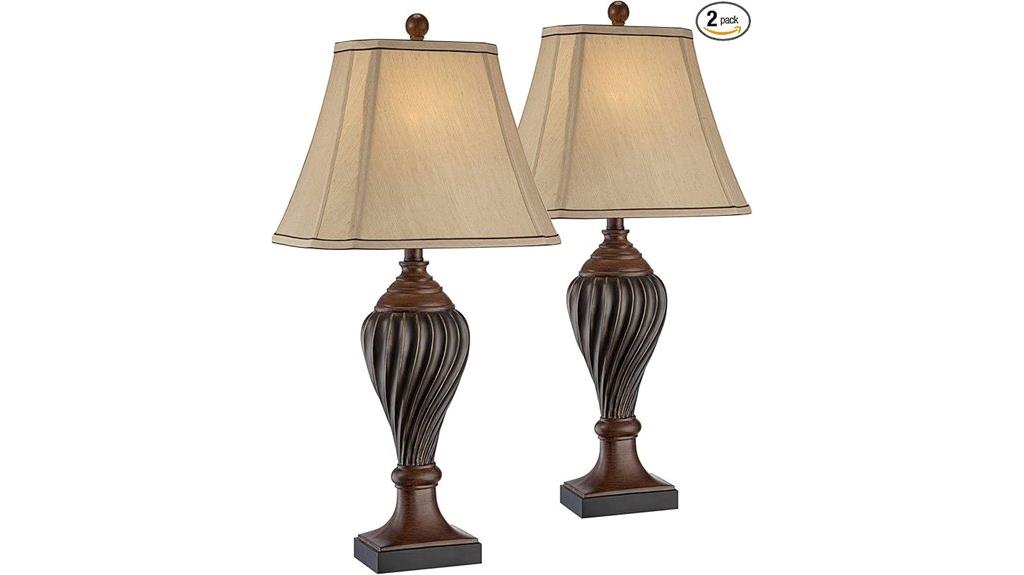 regency hill carved lamps