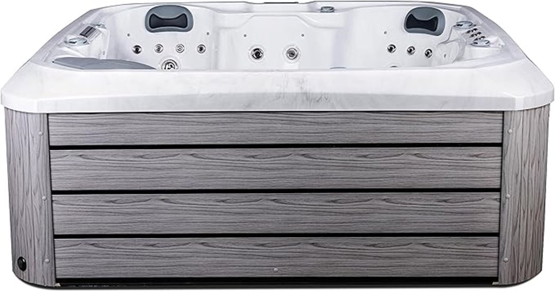 relaxing hot tub spa