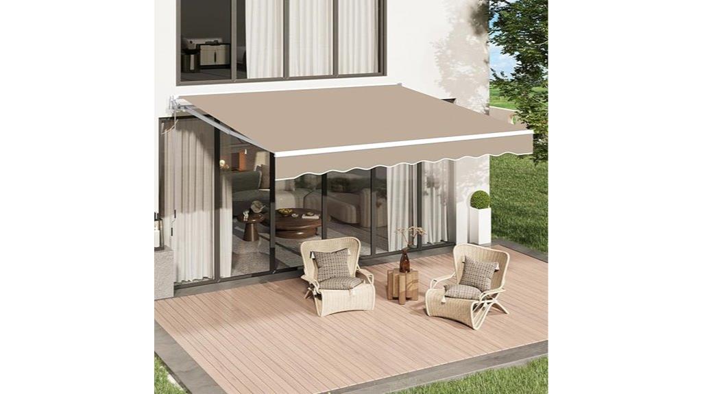 retractable patio balcony awning