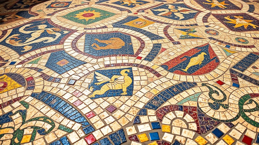 roman mosaics inspire modern decor