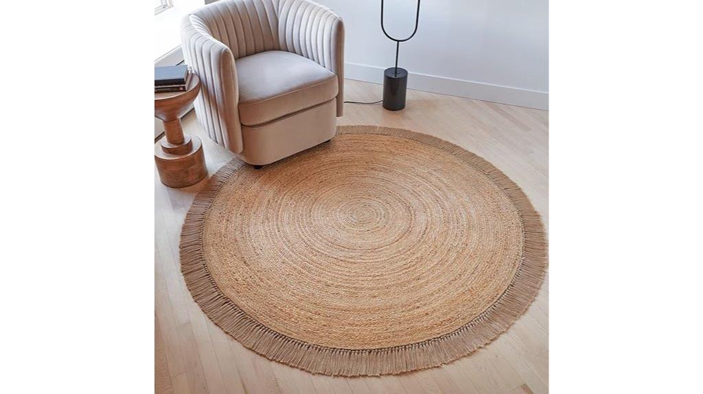 round jute rug 5x5ft