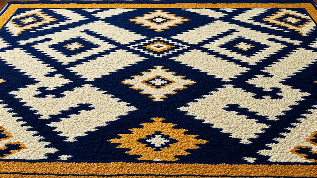 rug size pattern durability