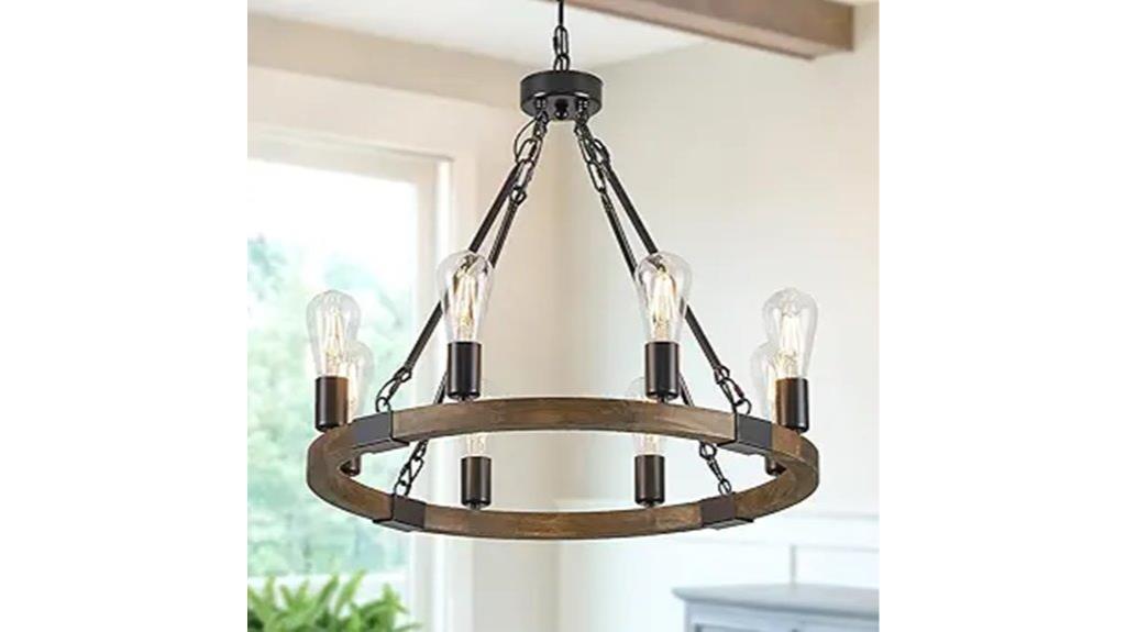 rustic black metal chandelier
