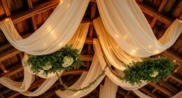 rustic boho ceiling accents