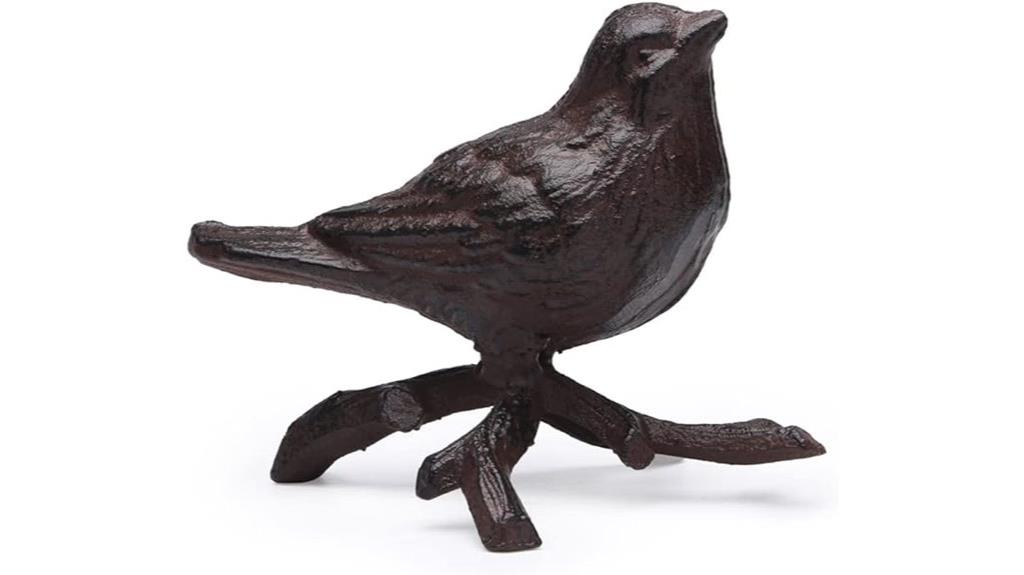 rustic cast iron bird