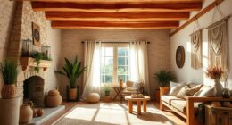 rustic natural wood accents