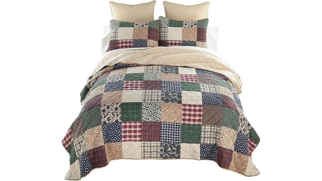 rustic paisley patchwork bedding