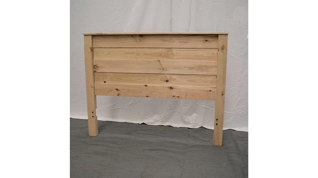 rustic unfinished king headboard