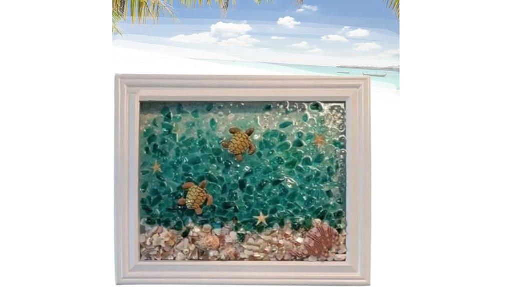 sea glass resin art