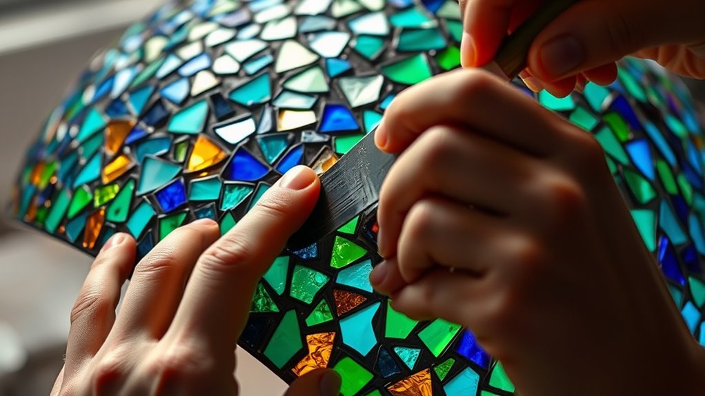 secure grout smooth finish