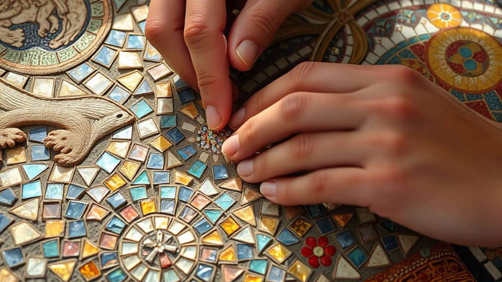 selecting arranging grouting securing