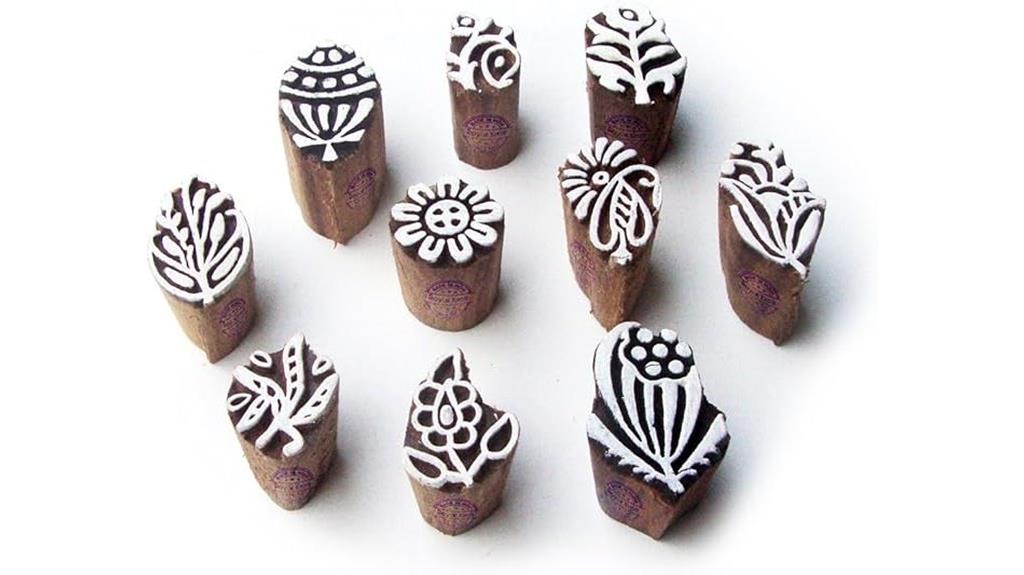 set of ten wood blocks