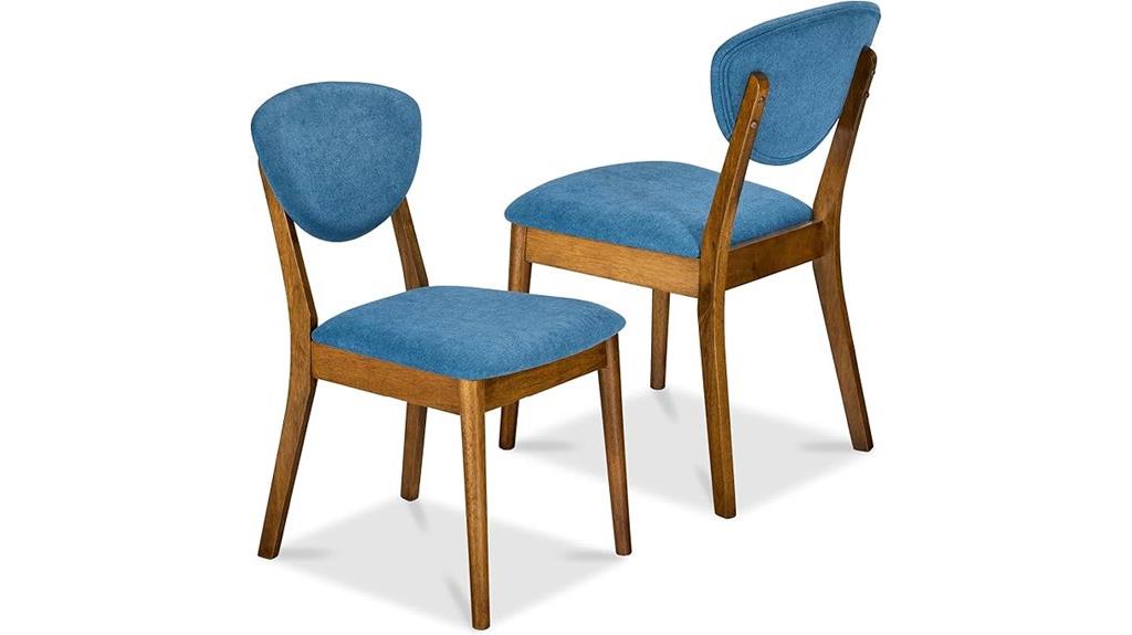 set of two dining chairs