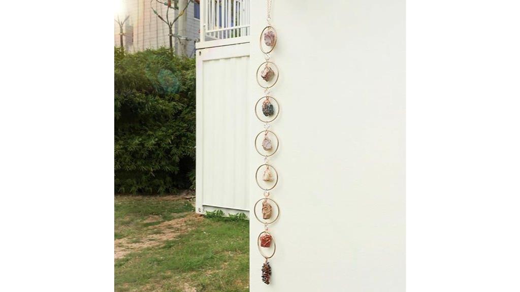 seven chakra crystals decor