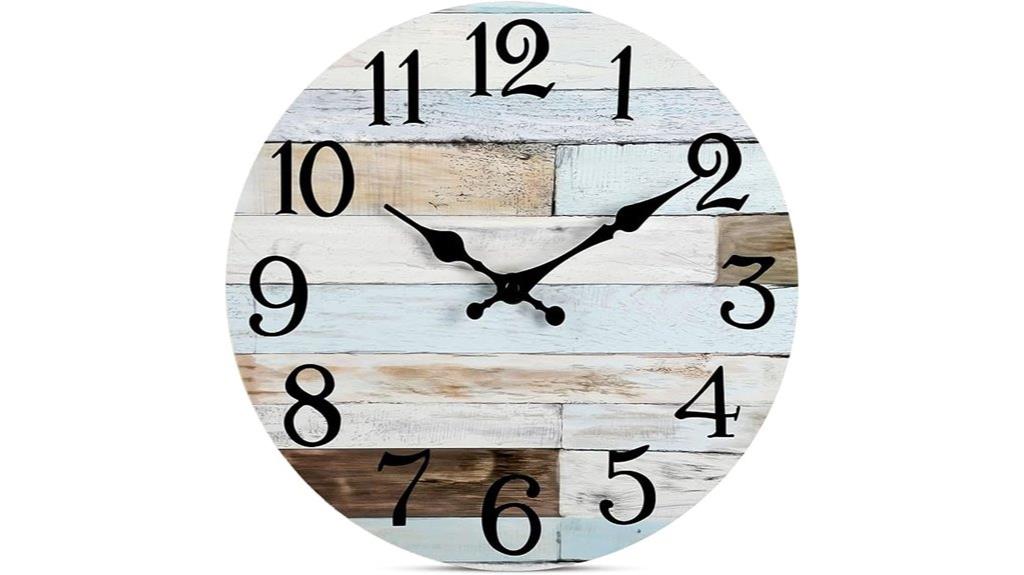 silent 14 inch battery clock