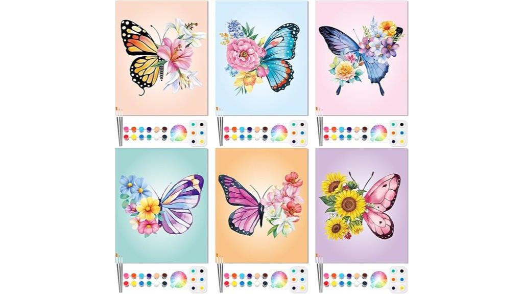 six canvas pre drawn pack