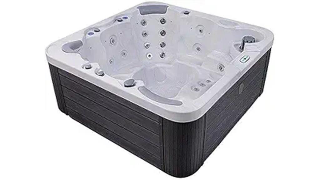 six person arctic insulated hot tub