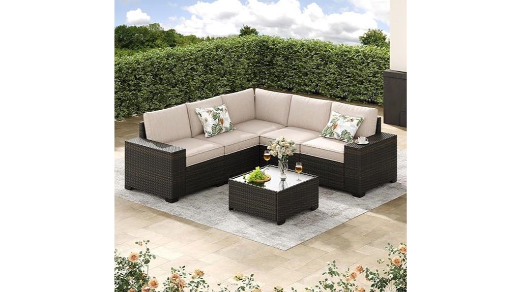 six piece patio furniture