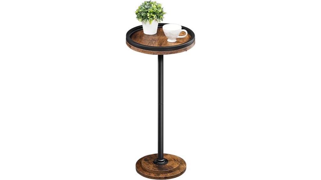 small round pedestal table