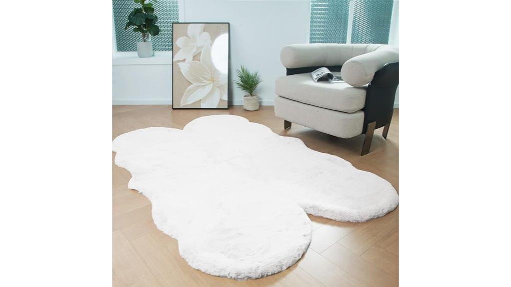 soft faux fur rug