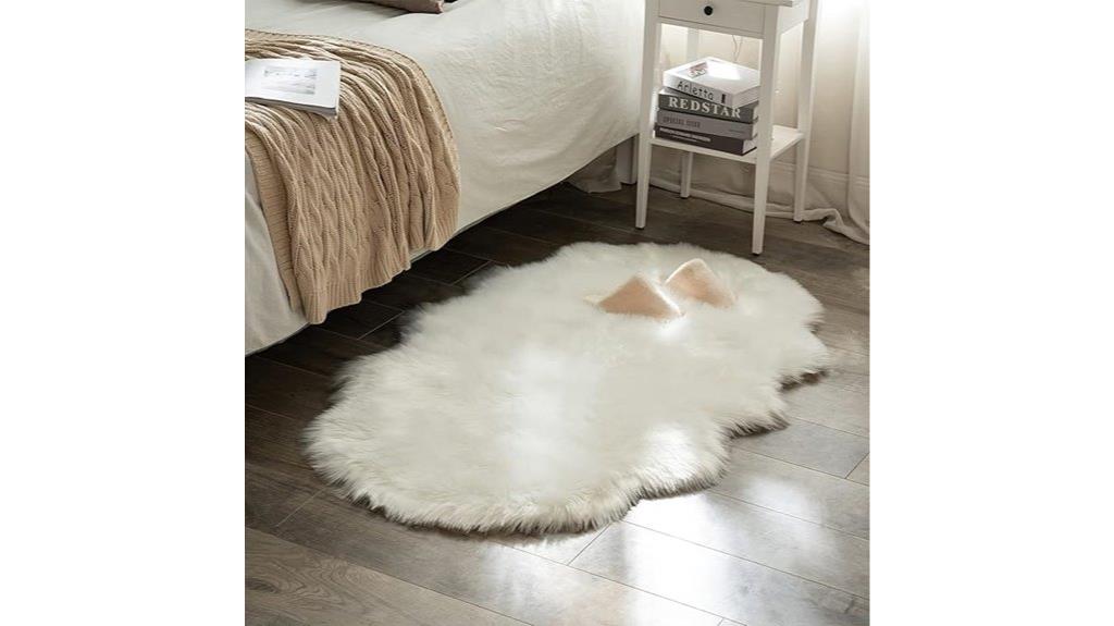 soft faux fur rug