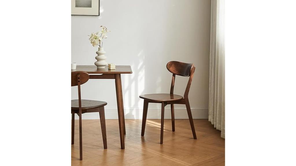 solid oak dining chairs