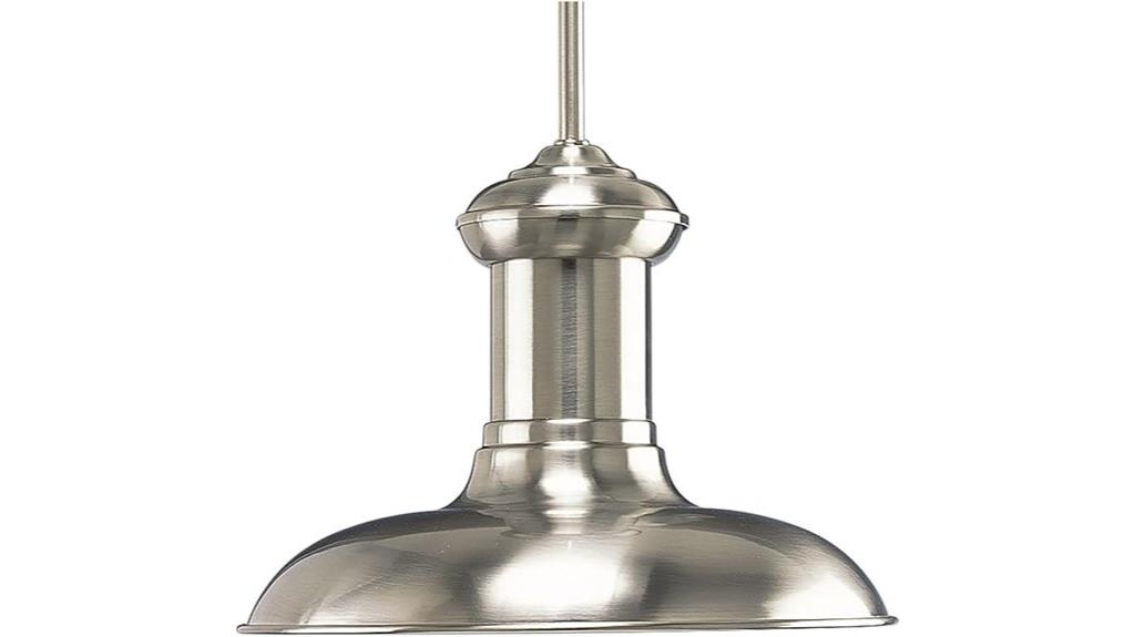 spun metal pendant light