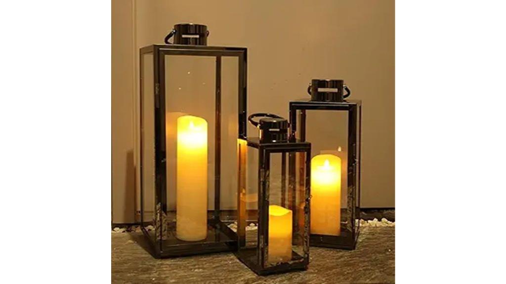 stainless outdoor indoor lanterns