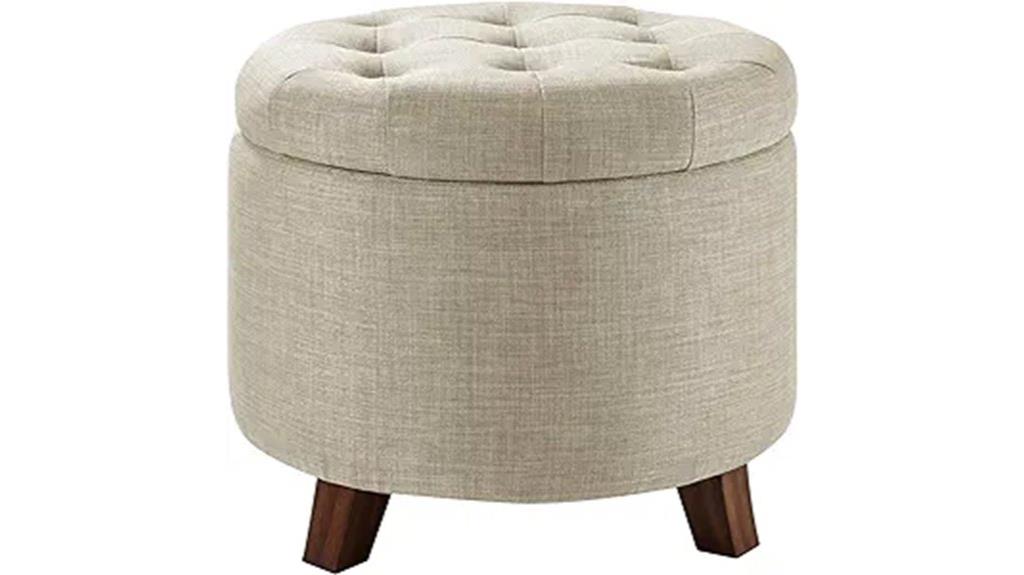 storage linen ottoman