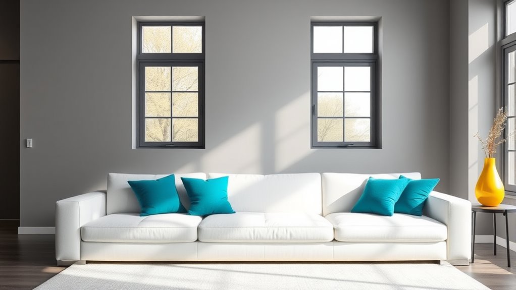 strategic accent color placement