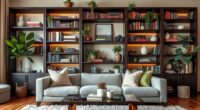 stylish balanced bookshelf decor