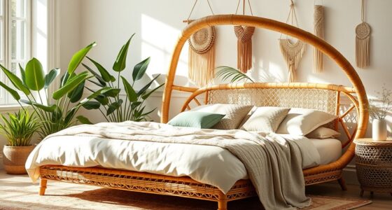 stylish rattan bed frames