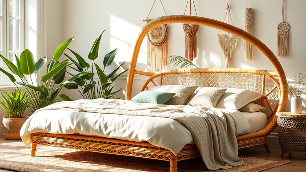 stylish rattan bed frames