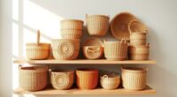 stylish rattan storage baskets