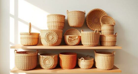 stylish rattan storage baskets