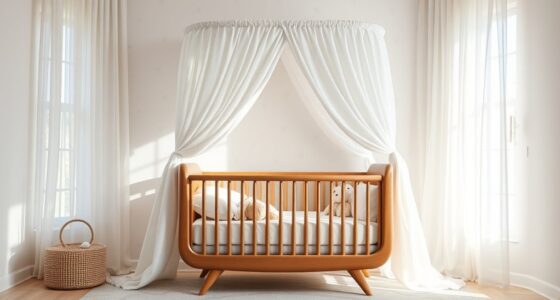 stylish safe canopy cribs