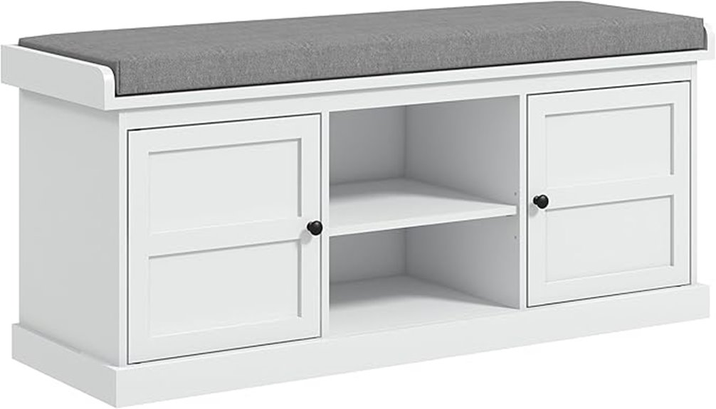 stylish shoe storage bench