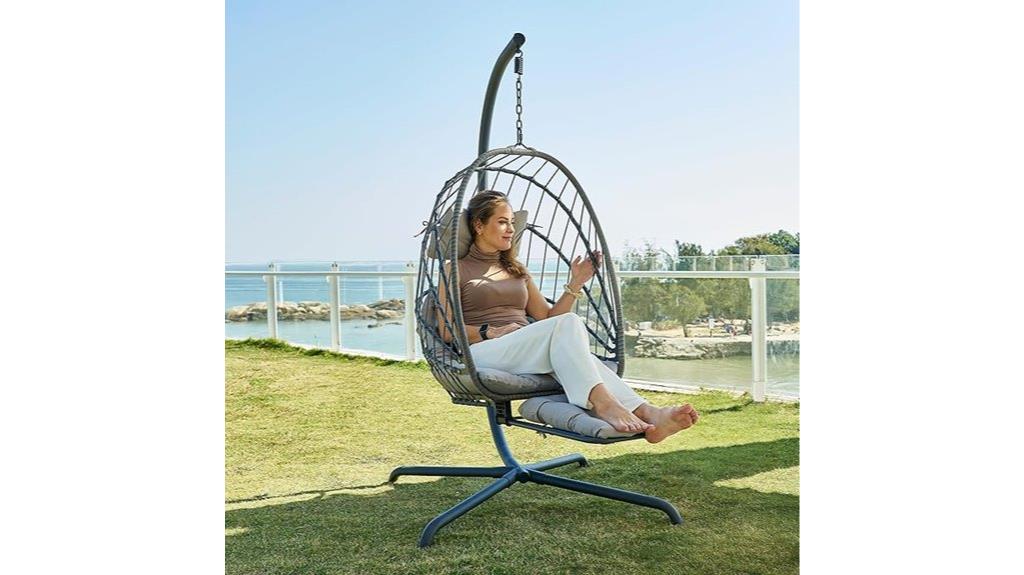 swinging egg chair stand