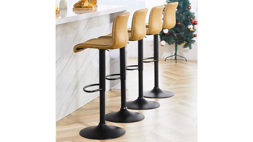 swivel adjustable bar stools