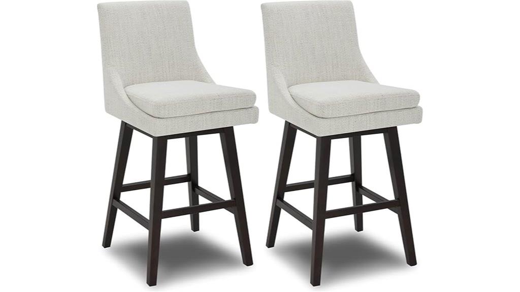 swivel back barstools set