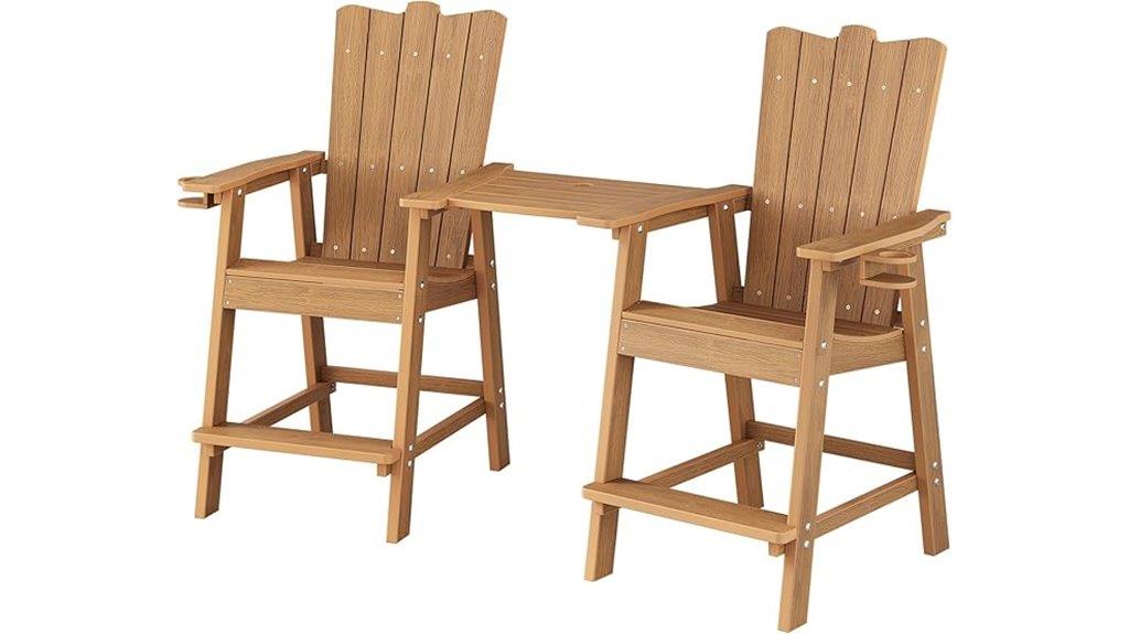 tall adirondack chairs pair